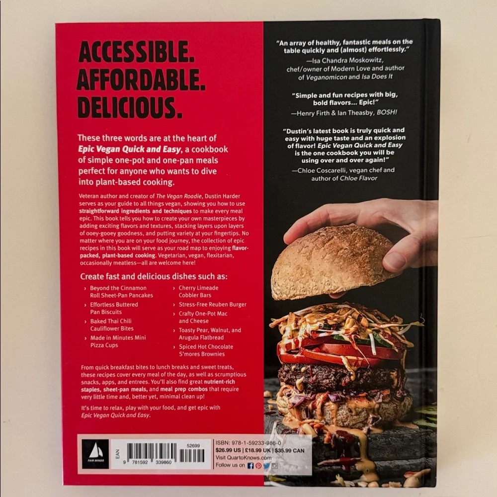 Epic Vegan Quick-and-Easy Cookbook